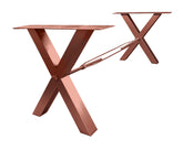 TPFLiving Tischgestell antikbraun Stahl antikbraun